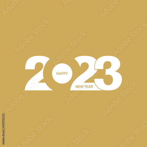 Merry Christmas and happy new year 2023. Gold Christmas background. Christmas decoration. Vector illustration