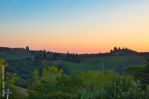 Sonnenaufgang in San Gimignano