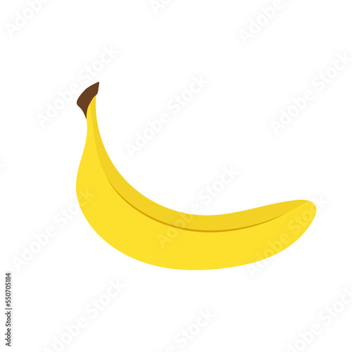 Obraz na plátně Banana isolated on wight background