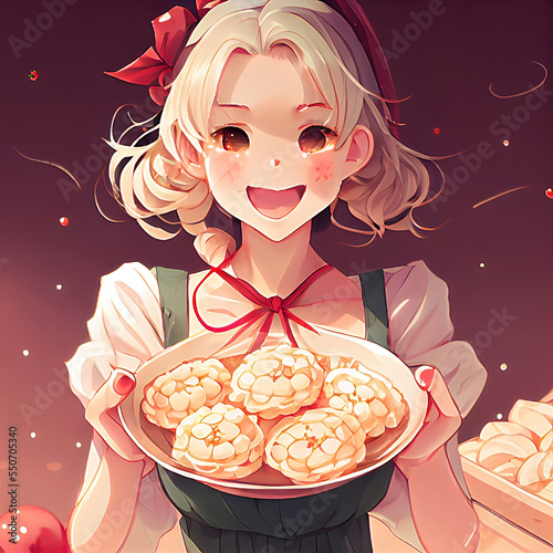 delicious Christmas dumpling girl