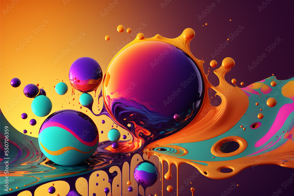 Obraz premium background with circles