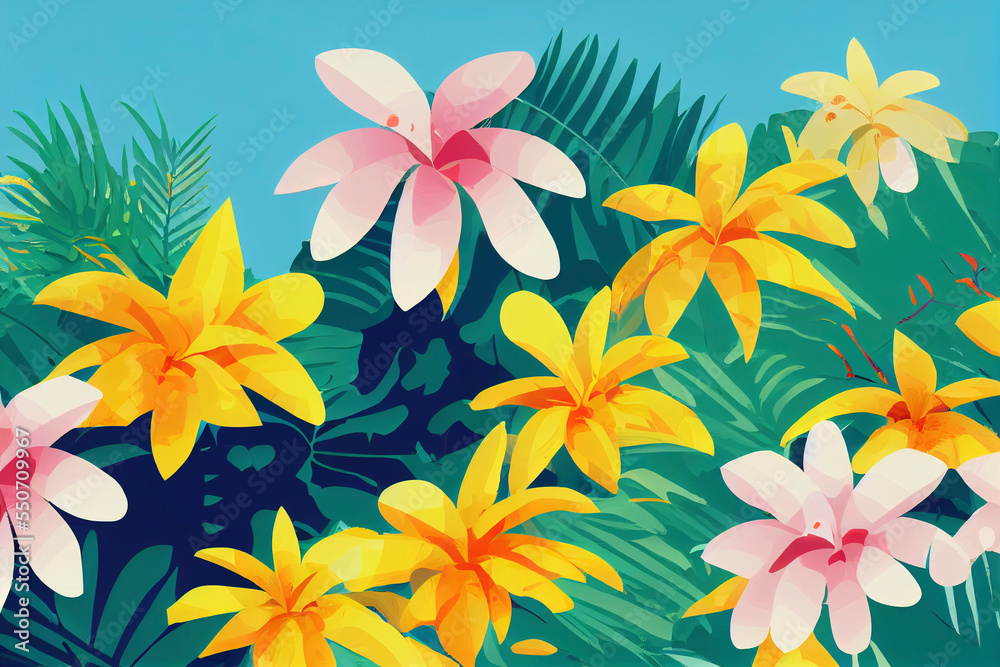 Obraz premium Floral seamless pattern.