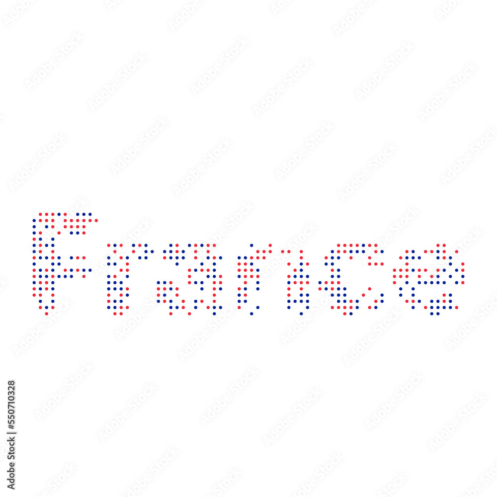 France Silhouette Pixelated pattern map illustration France Silhouette Pixelated pattern map illustration