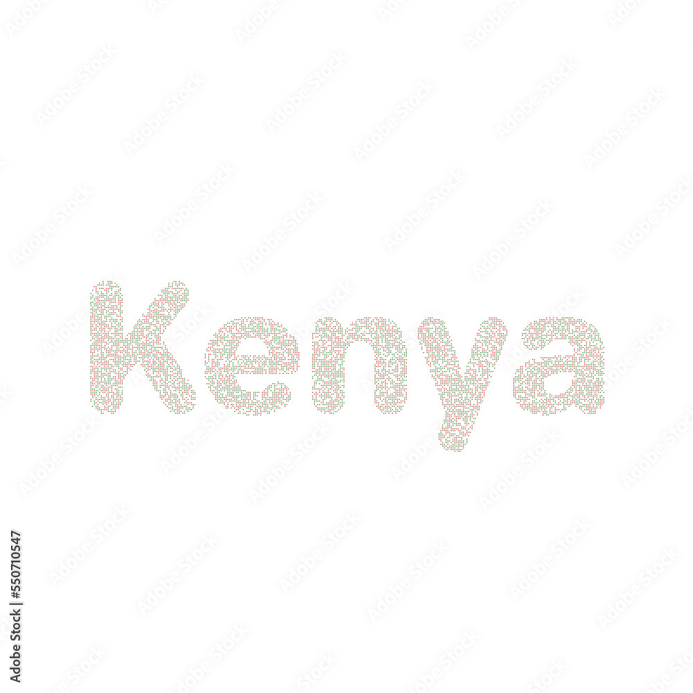 Kenya Silhouette Pixelated pattern map illustration Kenya Silhouette Pixelated pattern map illustration