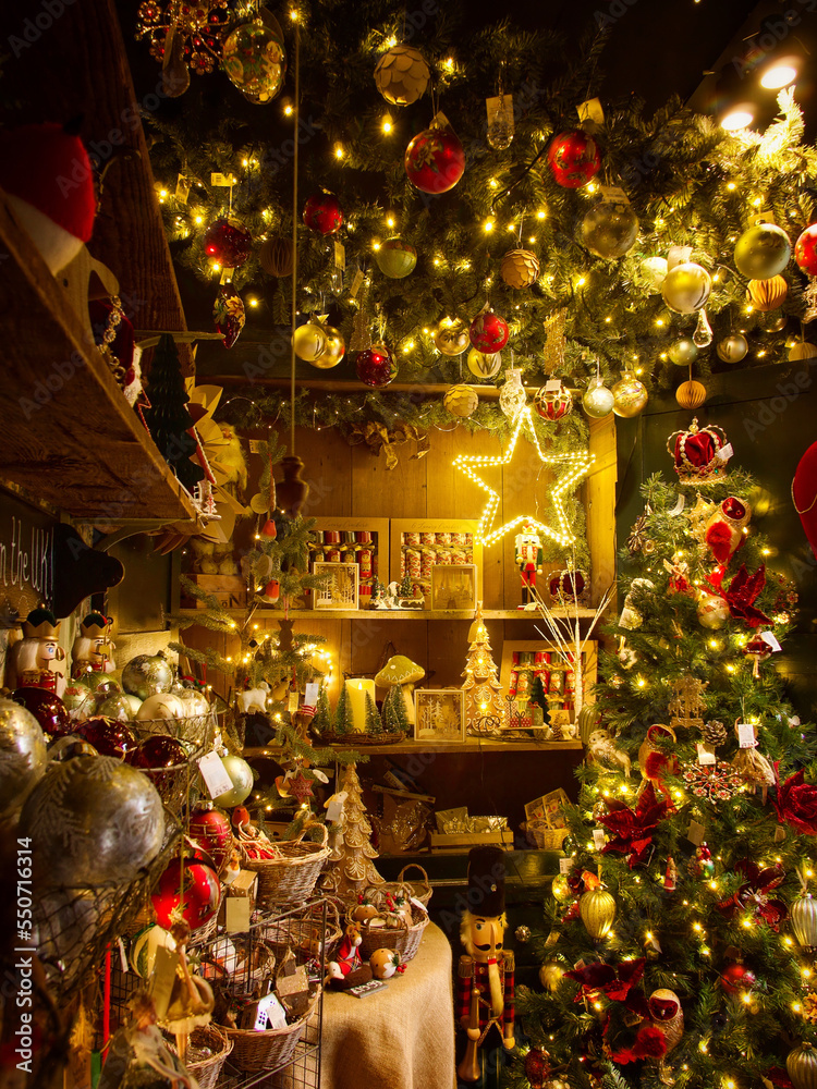 Christmas Shop with Festive Lights Christmas Shop with Festive Lights