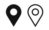 Location map position pin icon