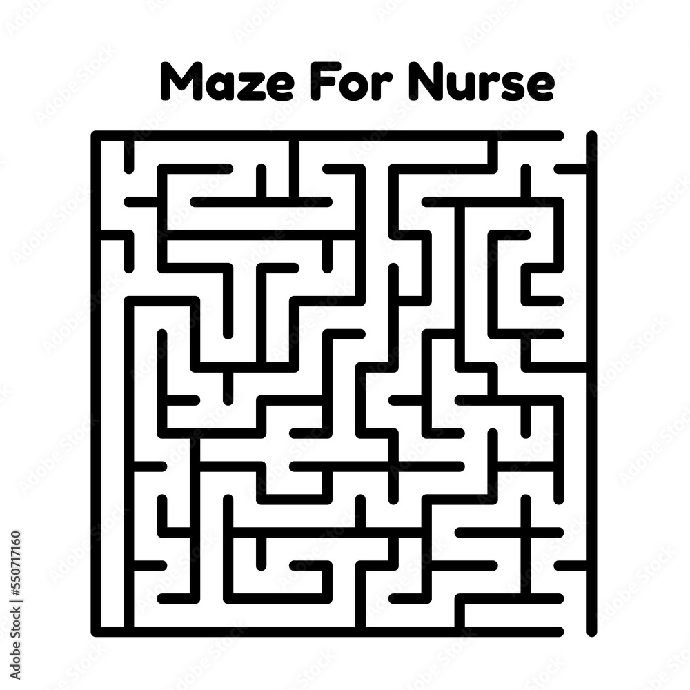 Maze Puzzle For Nurse Maze Puzzle For Nurse