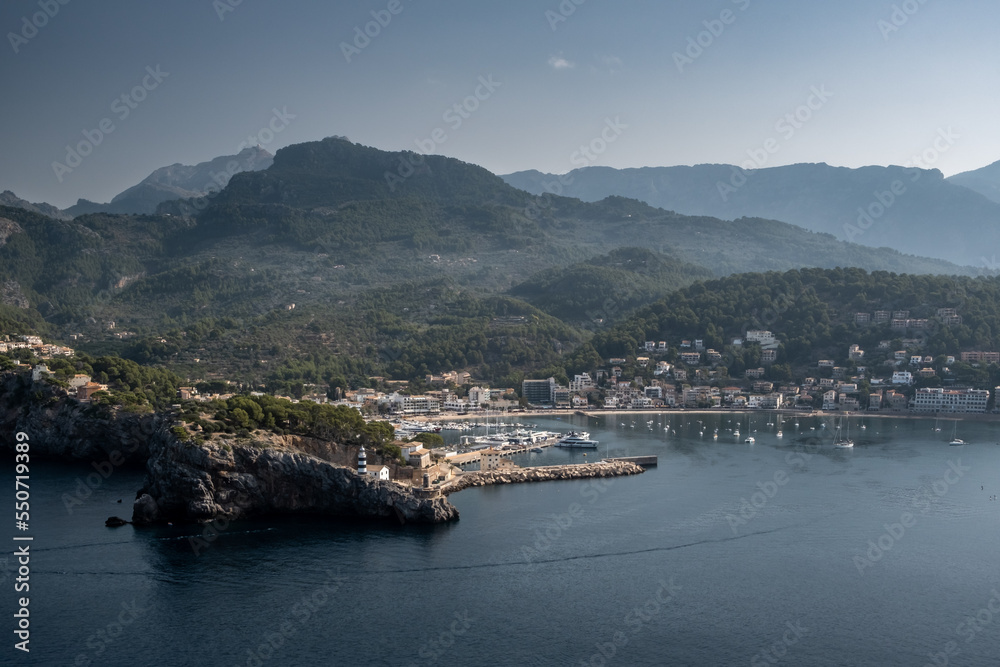Landscape in the Balearic Islands with Port de Soller