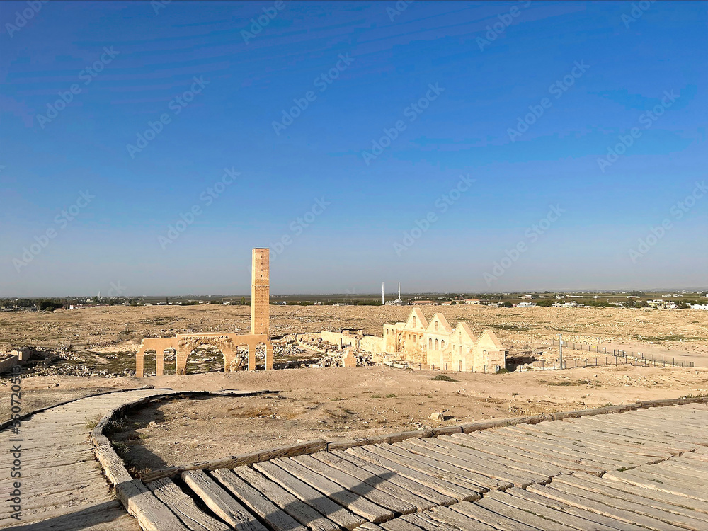 Ruins of the ancient city of Harran - Urfa , Turkey (Mesopotamia) - Old astronomy tower - Located in the Şanlurfa Province