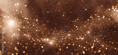 Warm holiday background filled with bright particles and bokeh effects. filled with small  individual elements  such as dots  specks  glitter  or sparkles. dynamic  abstract  and visually striking.