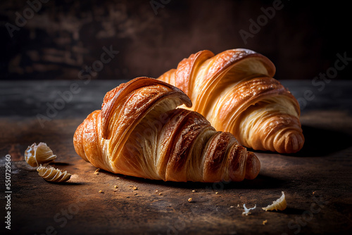 two croissants