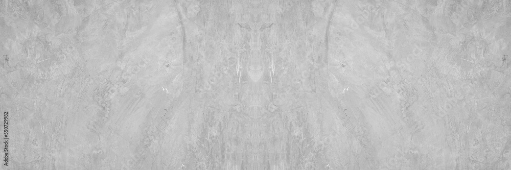 Naklejka premium Old wall panorama texture cement dirty gray with black background abstract grey and silver color design are light with white background.