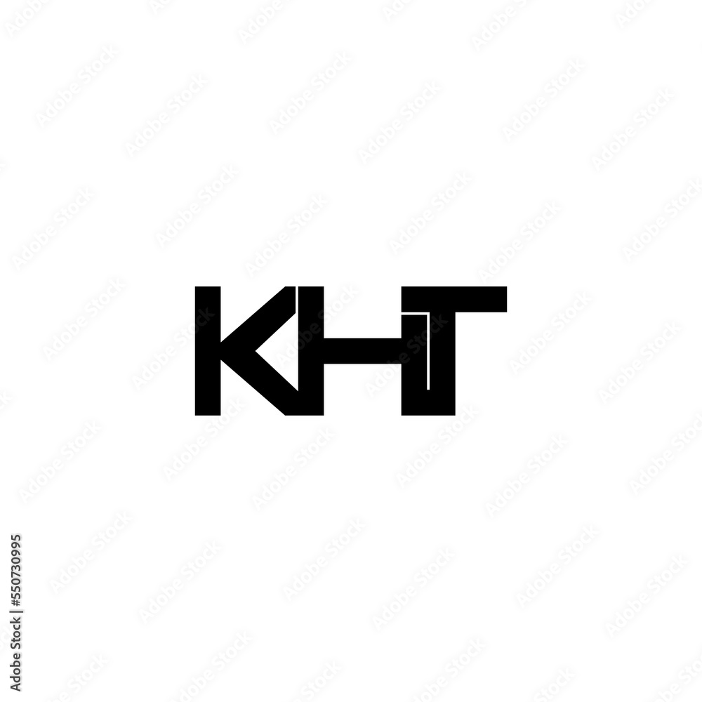 kht letter initial monogram logo design kht letter initial monogram logo design