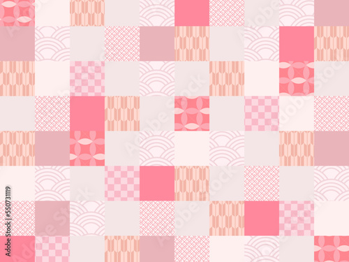 かわいい和柄の背景素材