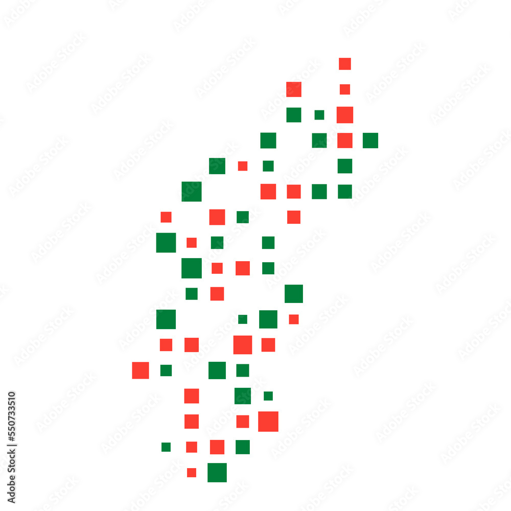 Madagascar Silhouette Pixelated pattern illustration Madagascar Silhouette Pixelated pattern illustration