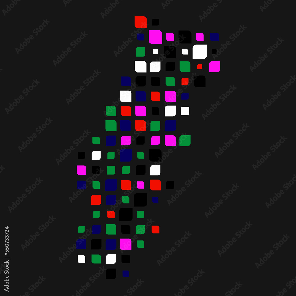Portugal Silhouette Pixelated pattern illustration Portugal Silhouette Pixelated pattern illustration
