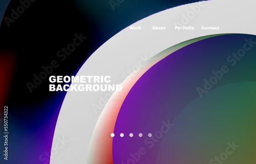 Abstract liquid background for your landing page design. Web page for website or mobile app wallpaper