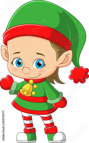 A Cute little elf greets