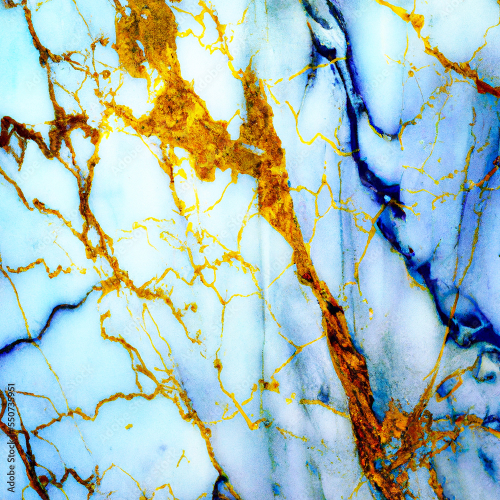 blue-and-gold-veined-marble-wallpaper-illustration-stock-illustration