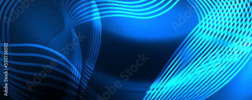 Techno neon wave lines  dynamic electric motion  speed concept. Templates for wallpaper  banner  background  landing page  wall art  invitation  prints