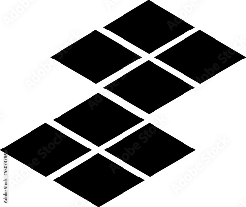 Floor tile icon design trendy on white background..eps