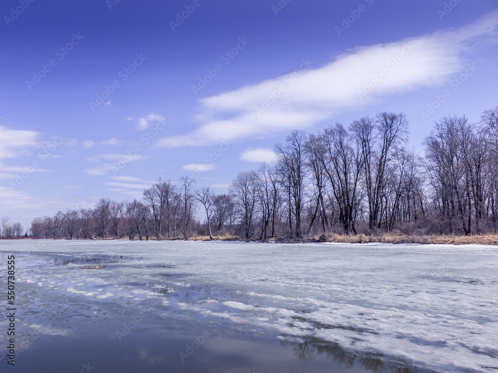 Beautiful winter landscape at the ravine Petrie Island, Ottawa Beautiful winter landscape at the ravine Petrie Island, Ottawa