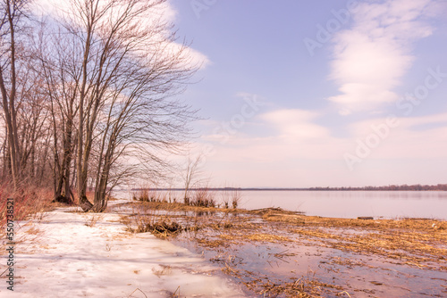 Wallpaper Mural Beautiful winter landscape at the ravine Petrie Island, Ottawa Torontodigital.ca