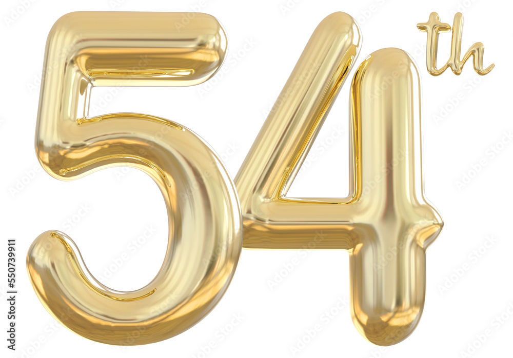 54th anniversary numbers gold celebrate number 54th anniversary numbers gold celebrate number