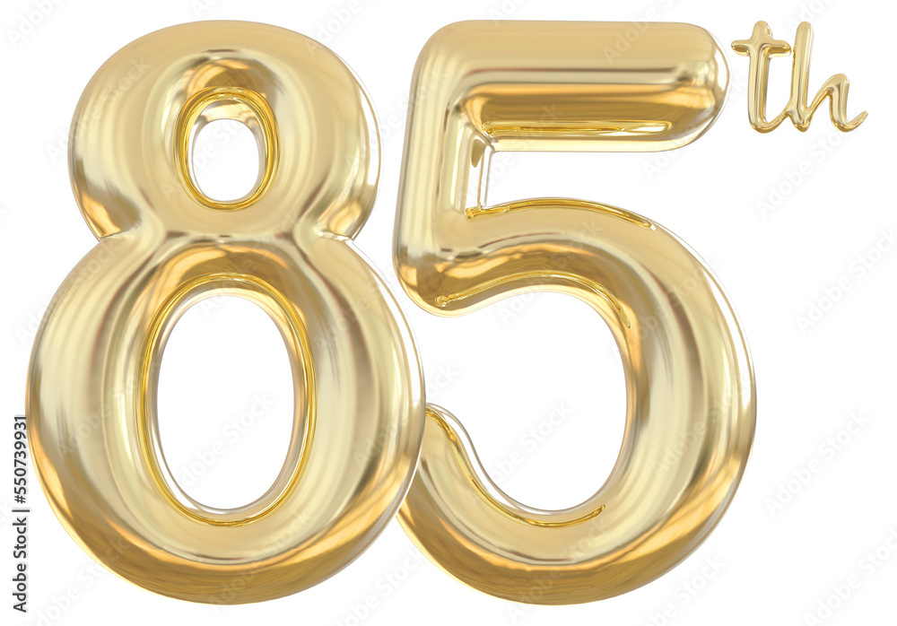 85th anniversary numbers gold celebrate number 85th anniversary numbers gold celebrate number