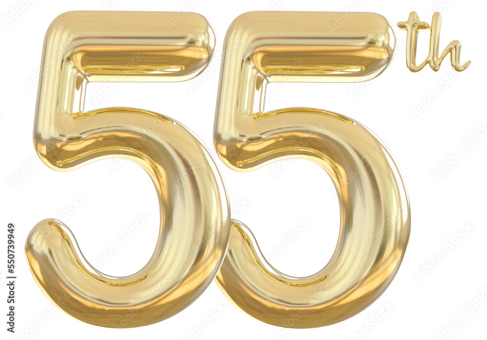 55th anniversary numbers gold celebrate number 55th anniversary numbers gold celebrate number