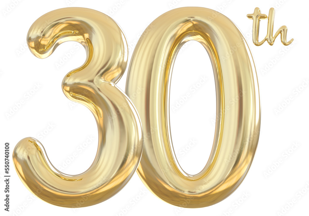 30th anniversary numbers gold celebrate number 30th anniversary numbers gold celebrate number