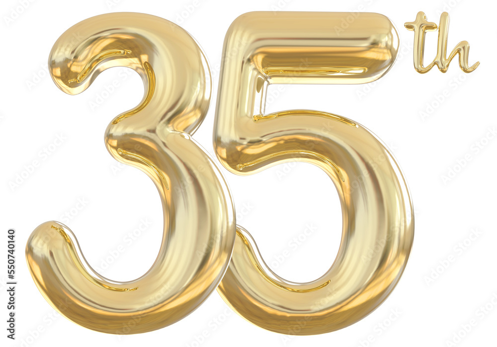 35th anniversary numbers gold celebrate number 35th anniversary numbers gold celebrate number