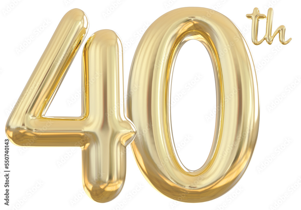 40th anniversary numbers gold celebrate number 40th anniversary numbers gold celebrate number