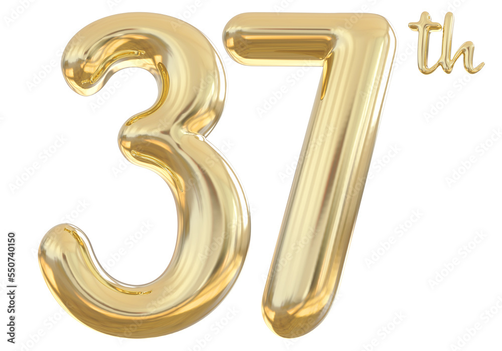 37th anniversary numbers gold celebrate number 37th anniversary numbers gold celebrate number
