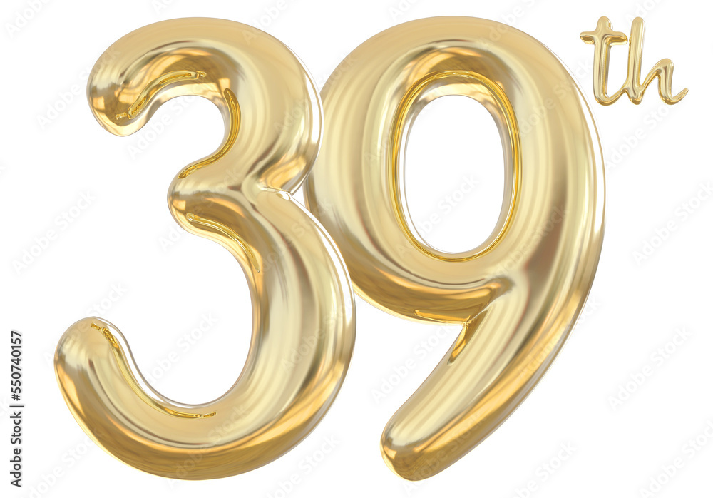 39th anniversary numbers gold celebrate number 39th anniversary numbers gold celebrate number