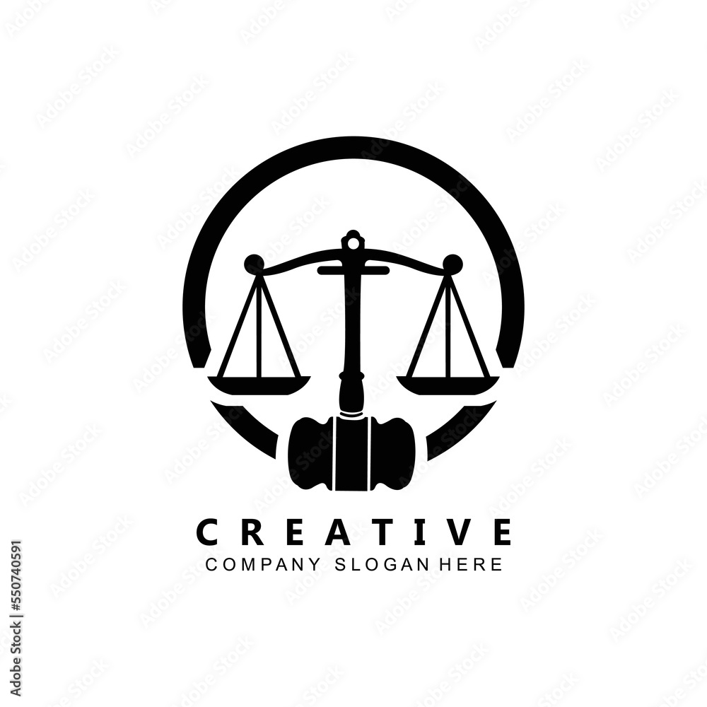 Law Logo, Scales Justice Vector, Design For Pawnshop Brands, Law, Attorney, Financial Institutions Law Logo, Scales Justice Vector, Design For Pawnshop Brands, Law, Attorney, Financial Institutions