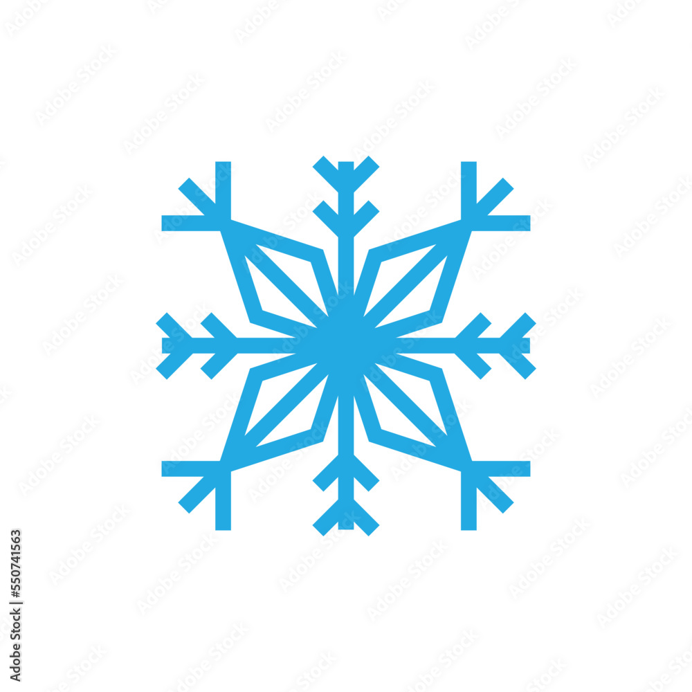 Snowflake winter icon design template vector isolated illustration Snowflake winter icon design template vector isolated illustration