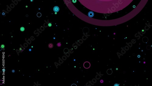Colorful Bursting Circles Infinite Background photo