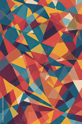 Abstract triangle geometric background