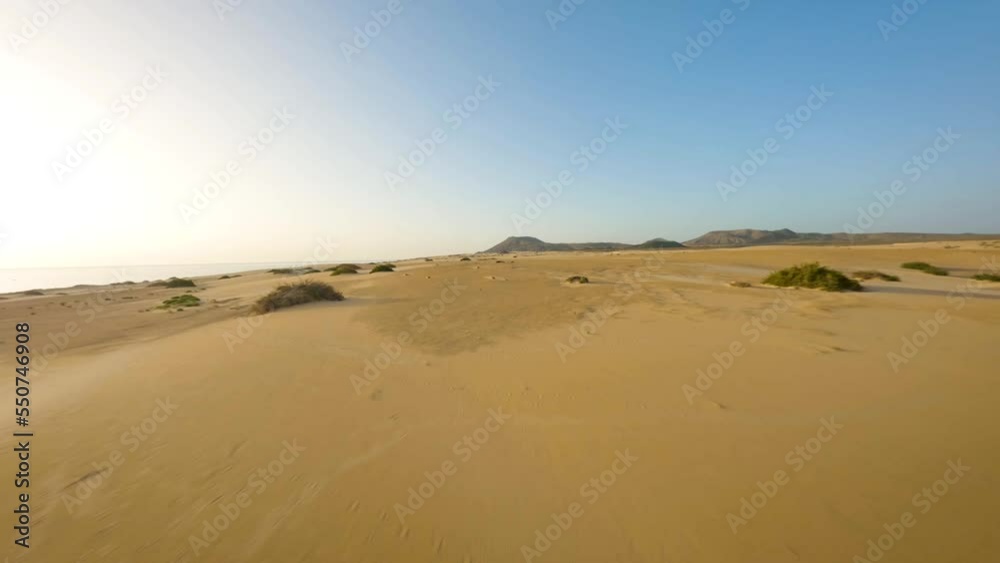 fuerteventura fpv empty desert flight during sunrise slowmotion 50fps fuerteventura fpv empty desert flight during sunrise slowmotion 50fps