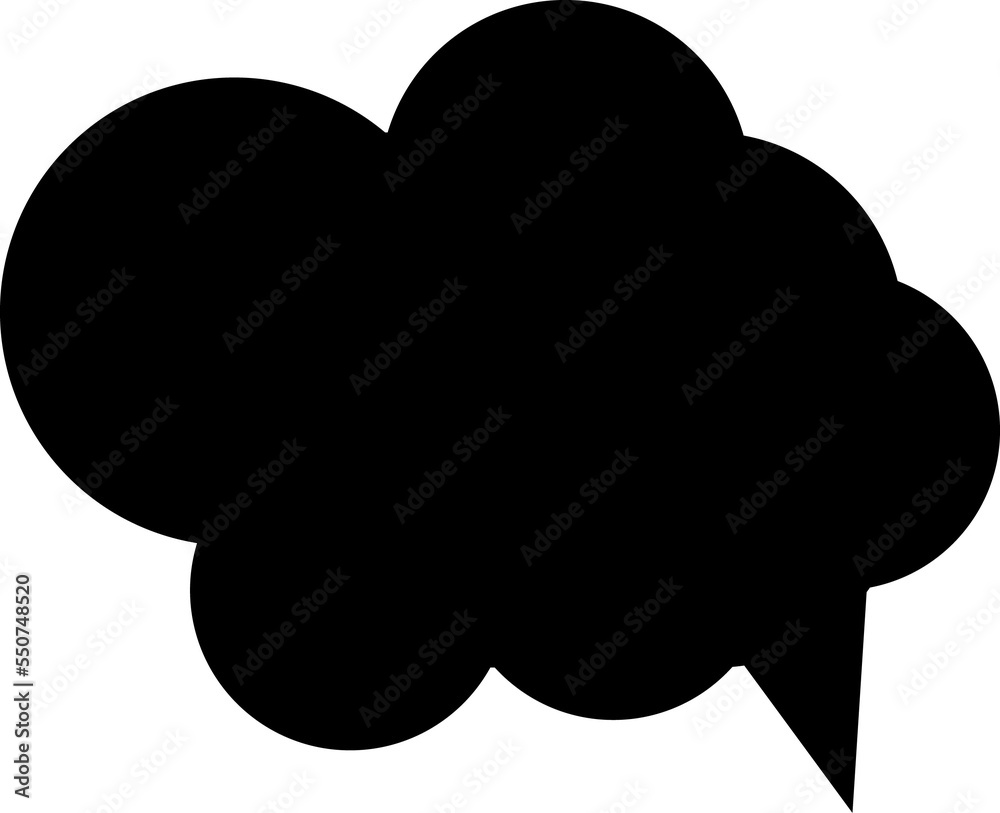 Black speech bubble Black speech bubble