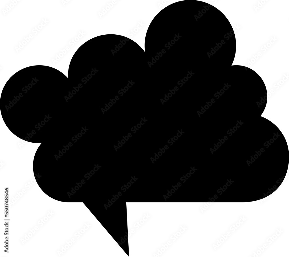 Black speech bubble Black speech bubble