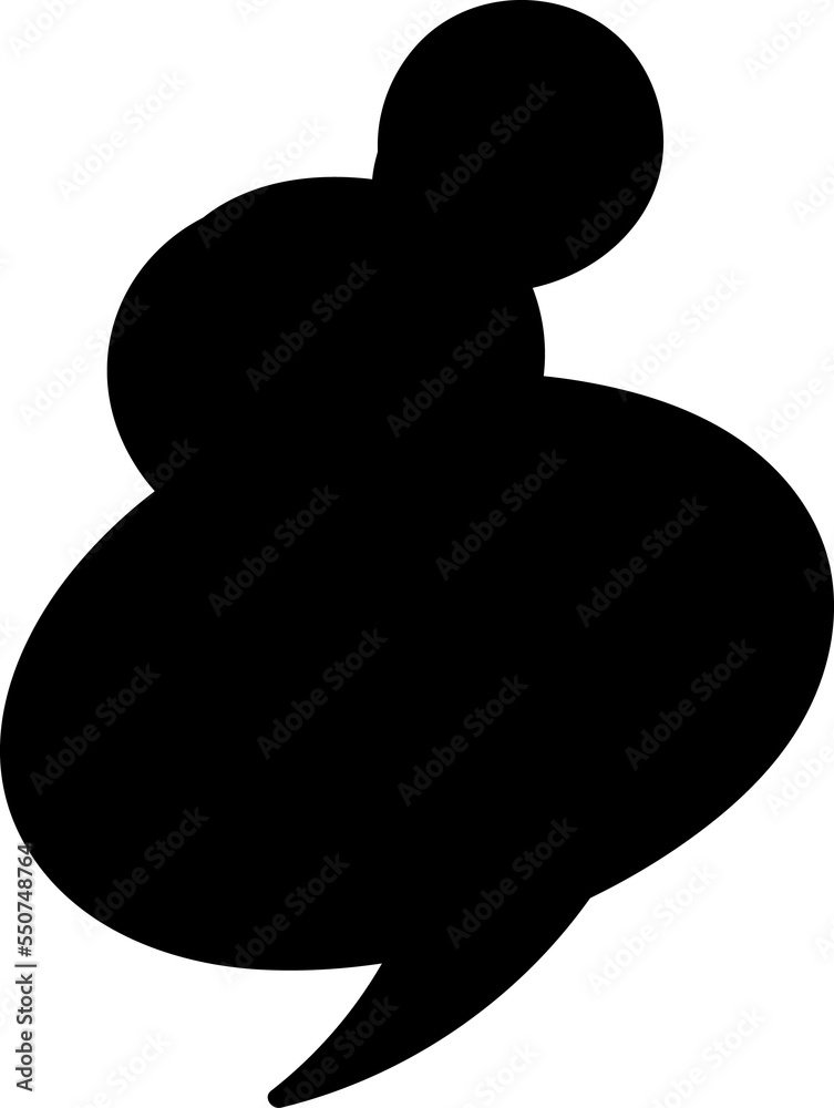 Black speech bubble Black speech bubble