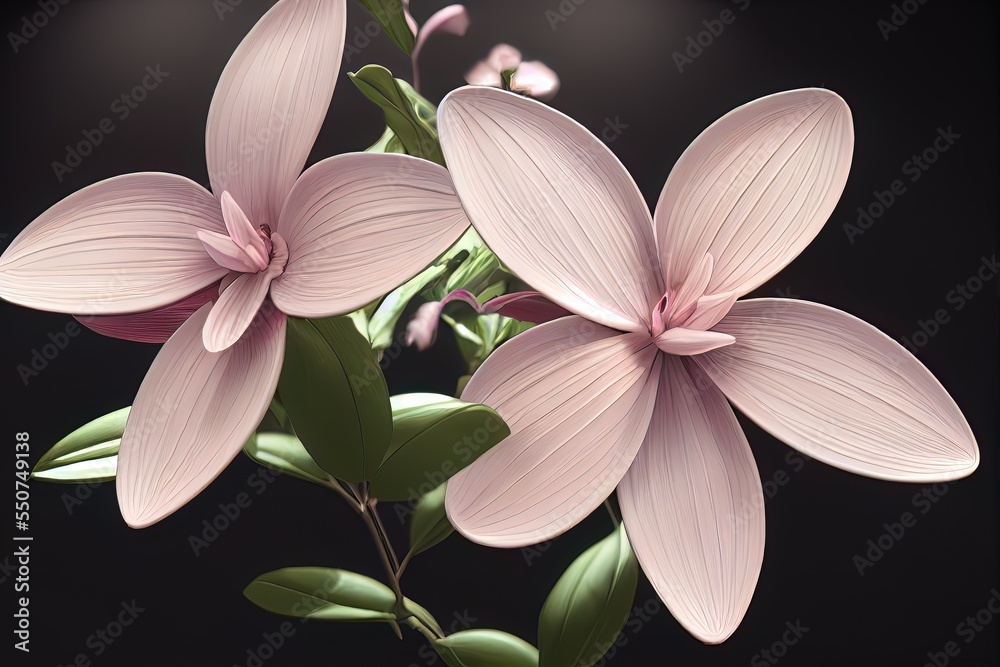 Fototapeta premium Beautiful Flower with solid background 