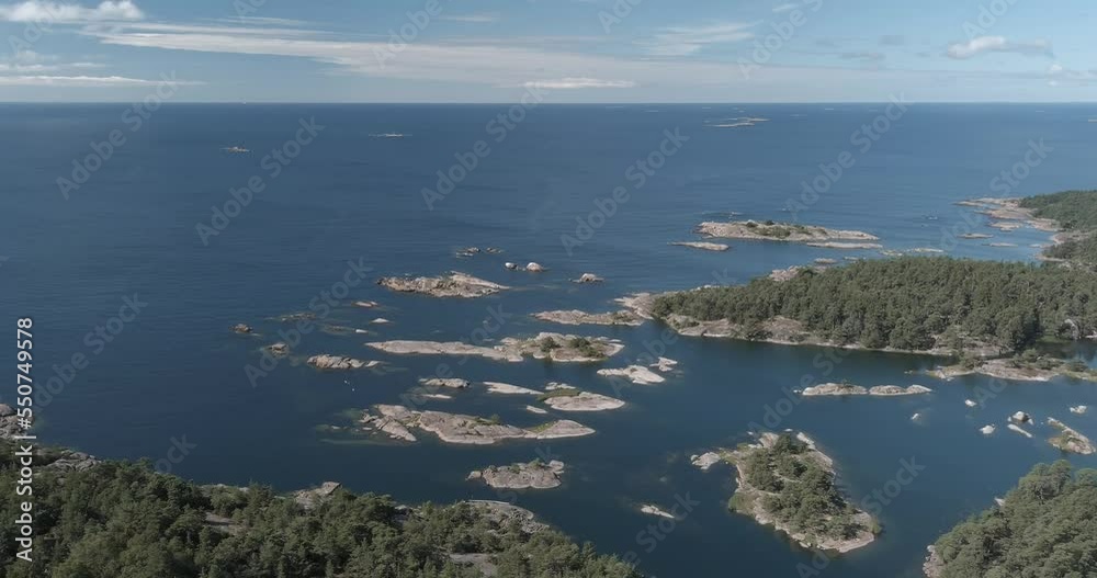 Aerial view of Jussarö landscape in summer on the island of Jussarö, Ekenäs Archipelago National Park, Finland. Aerial view of Jussarö landscape in summer on the island of Jussarö, Ekenäs Archipelago National Park, Finland.