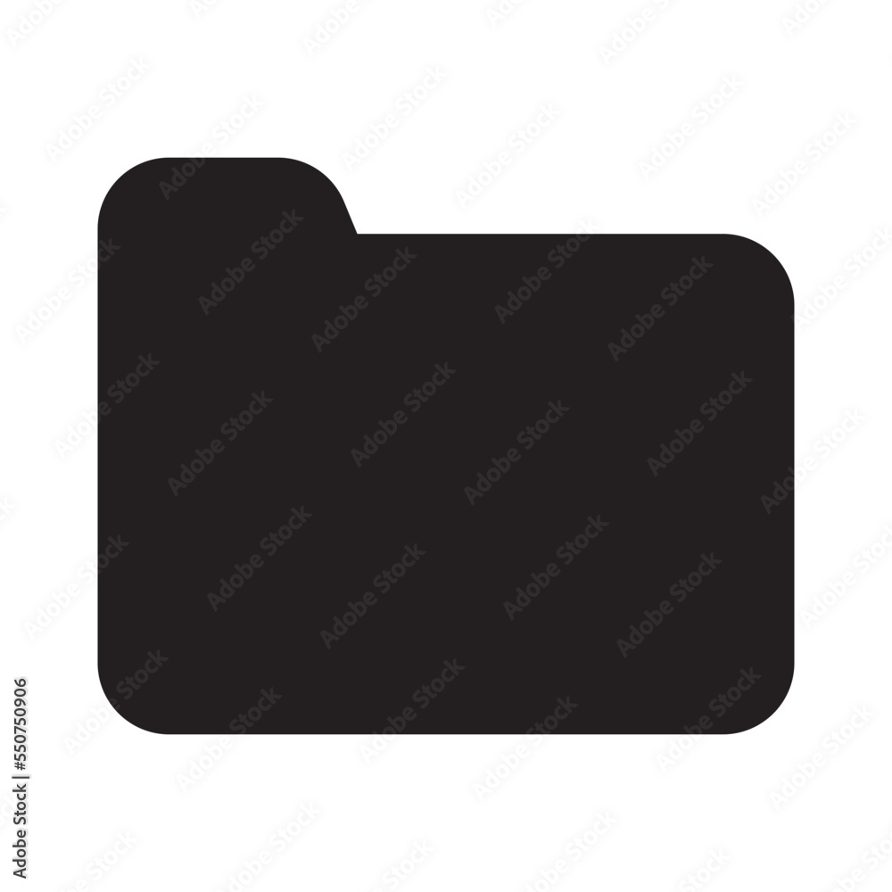 Folder Icon Solid Style Folder Icon Solid Style