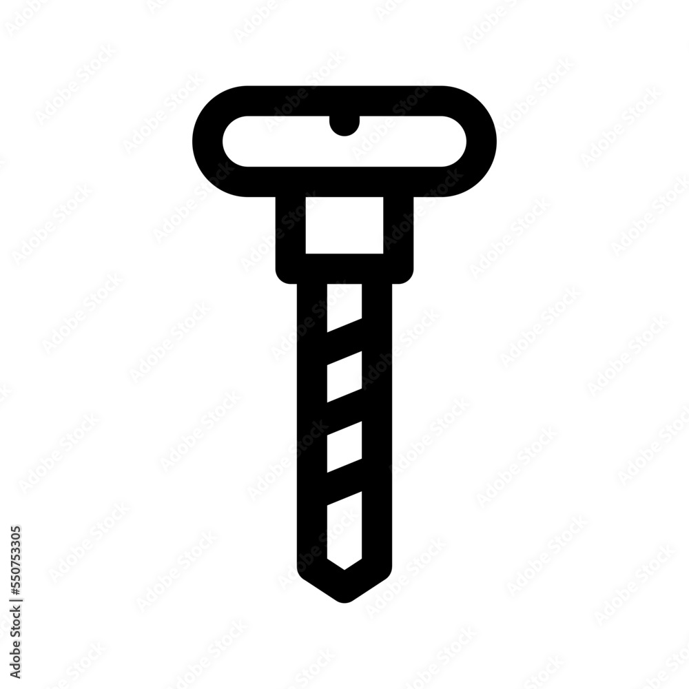 Screw Icon Vector Symbol Design Illustration Screw Icon Vector Symbol Design Illustration