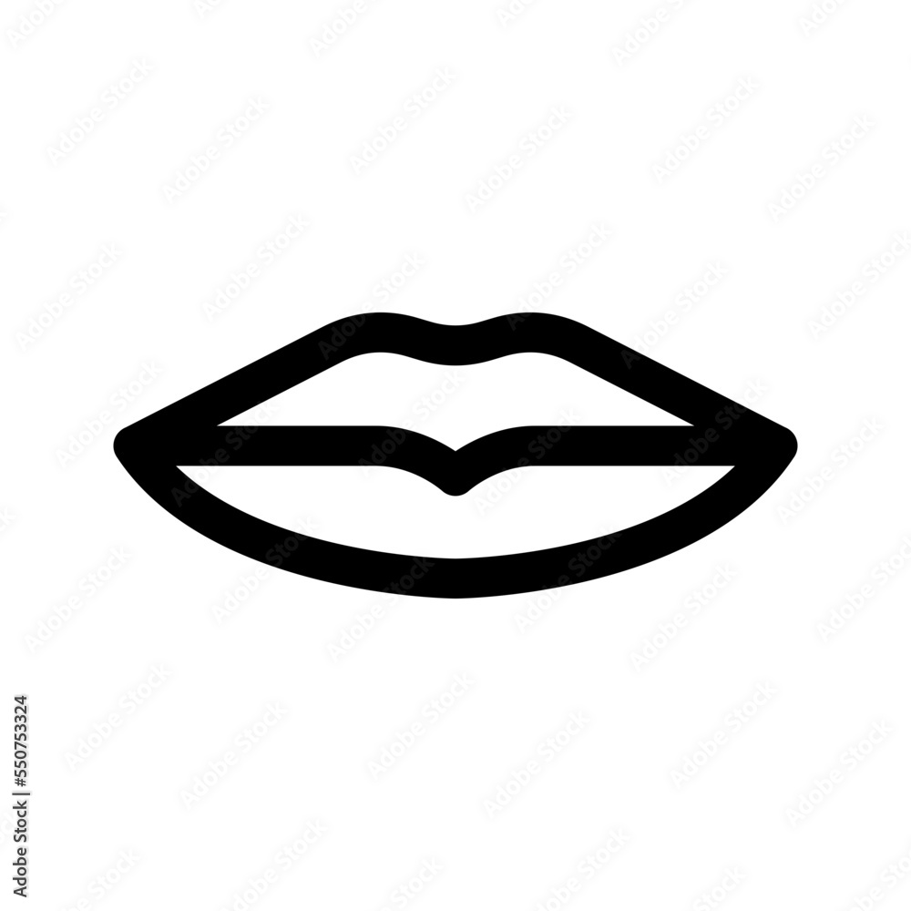 Lips Icon Vector Symbol Design Illustration Lips Icon Vector Symbol Design Illustration
