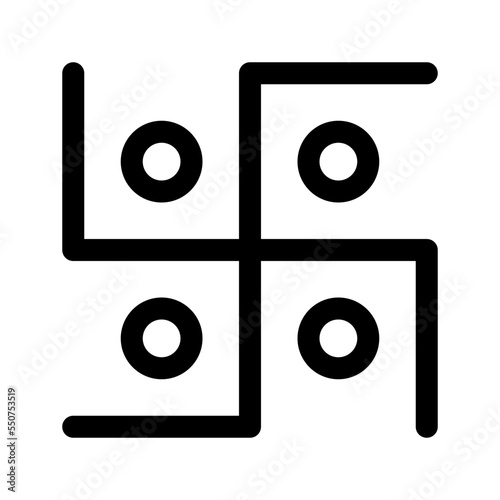 Jainism Icon Vector Symbol Design Illustration