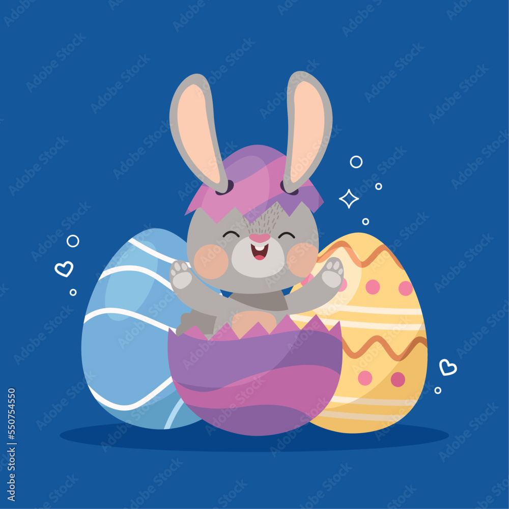 rabbit in egg painted rabbit in egg painted
